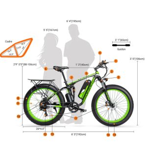 Cyrusher XF800 fat bike 250W – Image 7