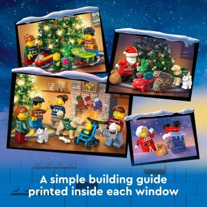 LEGO City Le Calendrier de l'Avent 2024 - Minifigurines de Père Noël et Mère Noël 60436 – Image 3